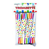 Cf.6 Trombetta Cono Colore Pois Party X1