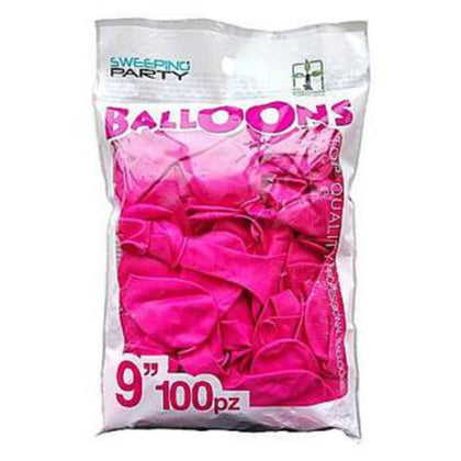 Cf.100 Palloni 9 Colore Fuxia X1