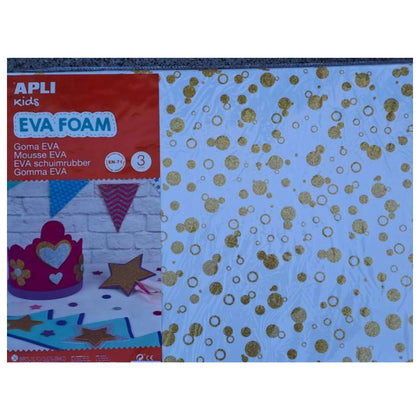 Cf. 3 Gomma Eva 40X60 Stampa Soggetti Oro 13412/9 X1