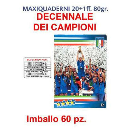 Maxiquaderni 20+1Ff Pigna R/1R Italia X10