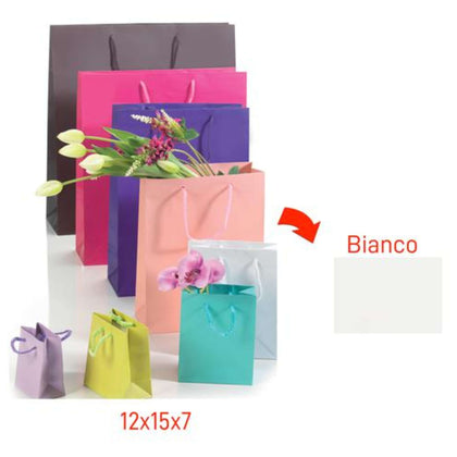 Shopper 157Gr 12X15+7 Bianca X12