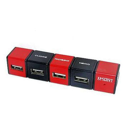 Tubo 4 Porte Usb Rossoneri Xm-012 X1