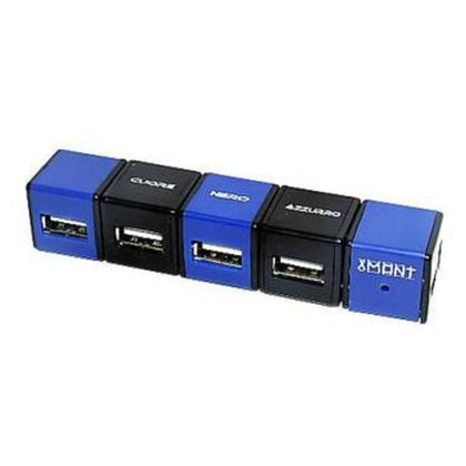 Tubo 4 Porte Usb Neroazzurri Xm-012 X1