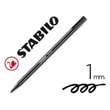 Penna Stabilo Pen 68 Nero 46 X10