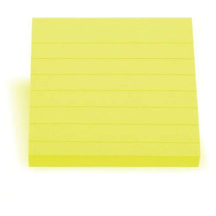 Memo Stick Rigato 76X76 Giallo Fluo Promo X6