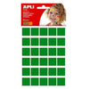 Bs. 6Fg Etichette Adesive Quadrate Verde X1