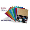 Cf.10 Carta A4 Glitter Adesiva 210Gr. X1