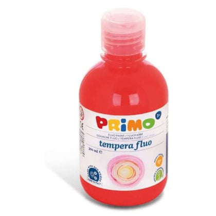 Fl. Tempera Fluo 300Ml. Rosso 300 Primo X1