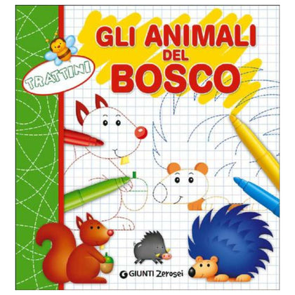 Trattini Animali Del Bosco - Libro Disegno E Coloro