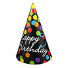 Cf.6 Cappellini Happy Birthd.Coriandoli 4414 X1