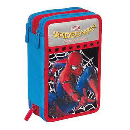 Astuccio 3 Zip Spiderman D-W Seven Junior X1