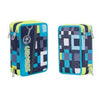 Astuccio 3 Zip Bundle Boy Blu X1