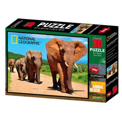 Puzzle 3D 500Pz African Elephants 10052 X1