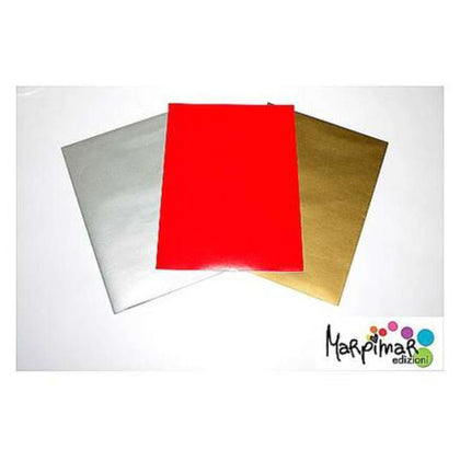 Cf.30Ff Carta Regalo Rosso Argento Oro X1