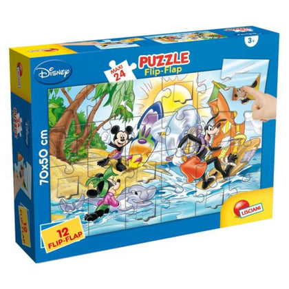 Puzzle 24Pz Flip Flap Mickey 48403 X1