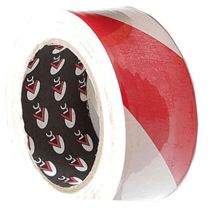 Nastro Adesivo Segnaletico Mm.50X33Mt. Bianco/Rosso X1