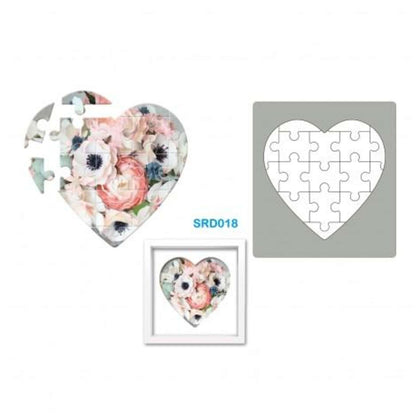 Fustella Alta Acciaio Puzzle Cuore Srd018 X1