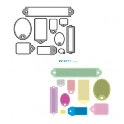 Fustella Sottile 10 Targhette Pc1571 X1