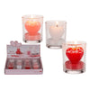 Candele Cuore In Vaso Di Vetro 6X5Cm 100780 X1