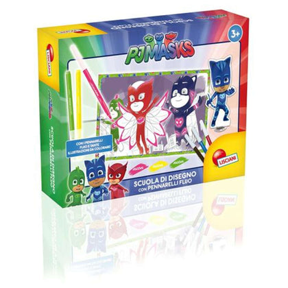 Pj Masks Scuola Di Disegno C/Pennarelli Fluo 62966 X1