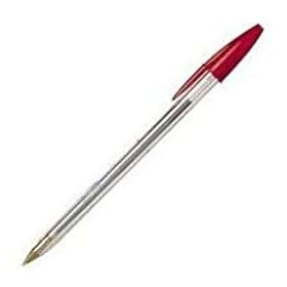 Cf.50 Penne Bic Cristal Large Rossa  X1