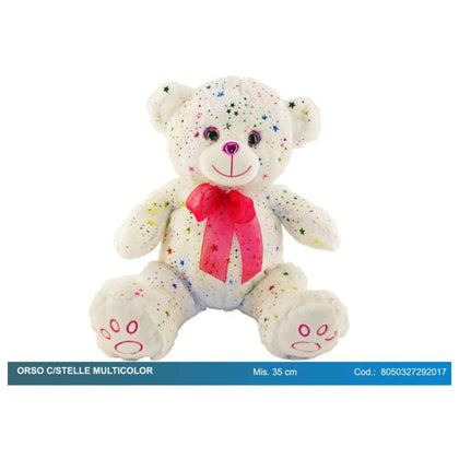 Peluche Orso Multicolor Con Fiocco 8050327292017 X1