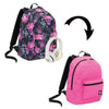 Zaino Revers. Backpack Queen Crown Fucsia Purple X1