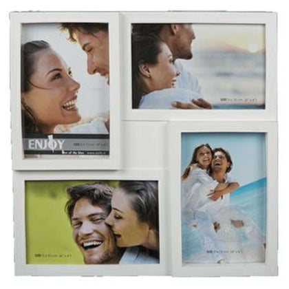 Portafoto Bianco 28X28Cm 4 Posti 10X15Cm 94/2286 X1