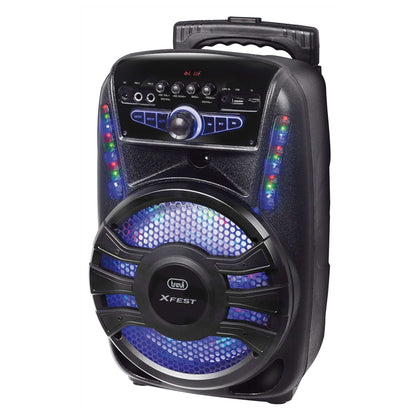 Altoparlante Trolley Amplif 30W Blu+Mic