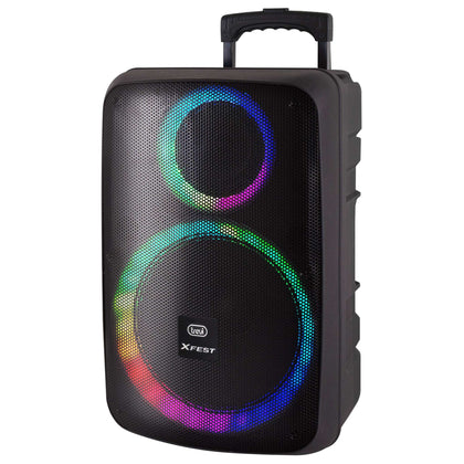 Altoparlante Trolley Amplif 90W Blu+Mic