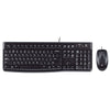 MK120 Combo Tastiera e Mouse con Filo per Windows, Mouse Ottico Cablato, Tastiera di Dimensioni Standard, USB Plug-and-Play, Compatibile con PC, Laptop, Layout Italiano QWERTY - Nero