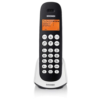 Tel. Cordless Brondi Adara Nero/Bianco