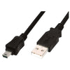 Cavo Usb 2.0/Mini B 5P 1.0Mt Nero