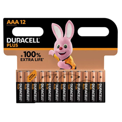 Pile Duracell Mini Stilo Aaa Plus 12Pz