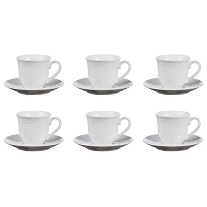 Confezione 6 Tazze Con Piattino 66067