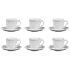 Confezione 6 Tazze Con Piattino 66067
