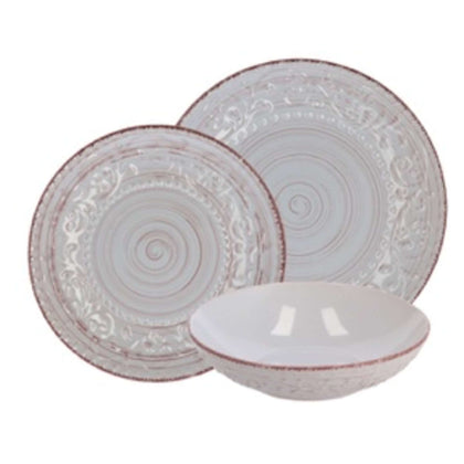 Servizio Piatti 18 Pezzi Bianco 80518