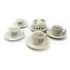 Set 6 Tazze Caffe Con Piattino 50905 Master