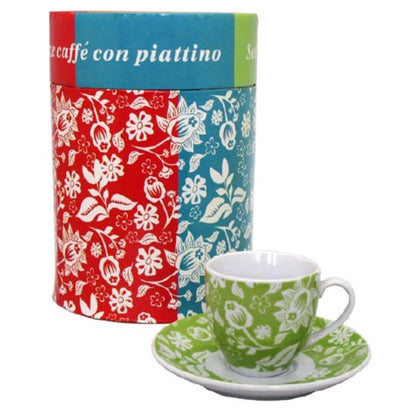 Set 6 Tazze Caffe Con Piattino Batik Ve. 62023