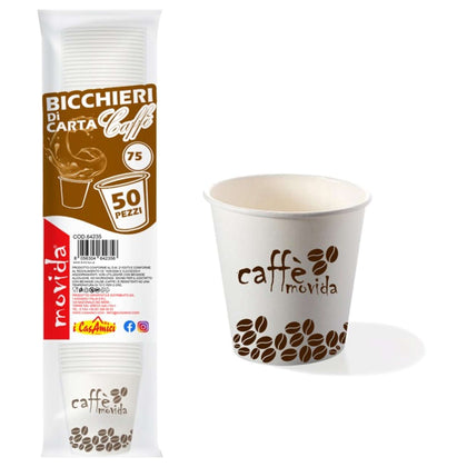 Confezione 50 Bicchieri Bio Caffe C.