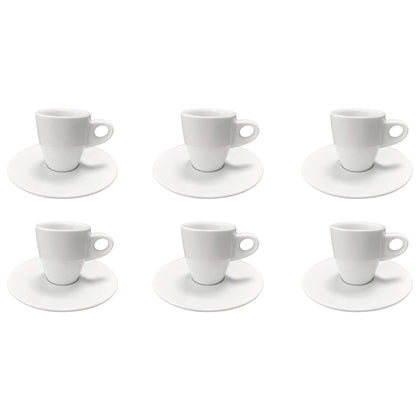Confenzione 6 Tazze Caffe' Con Piattino Laura 25097