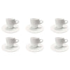 Confenzione 6 Tazze Caffe' Con Piattino Laura 25097