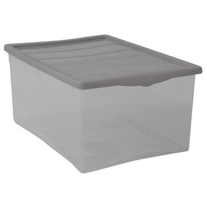 Spring Box Contenitore Organizer - Taglia L - Grigio - 55X39X25 Cm