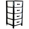 Cassettiera Futura 4 Nero - 38×39,5×H76 Cm
