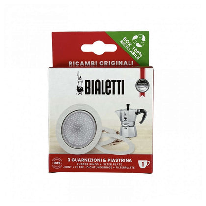 Set Guarnizione + Filtro Per Caffettiera 1 Tazza