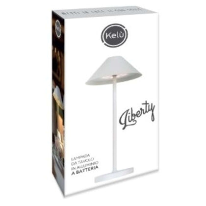 52 Lampada Tavolo Led Liberty White