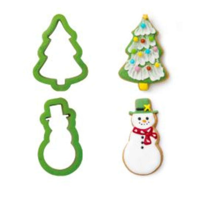 Set 2 Tagliapasta Albero/Pupazzo Neve