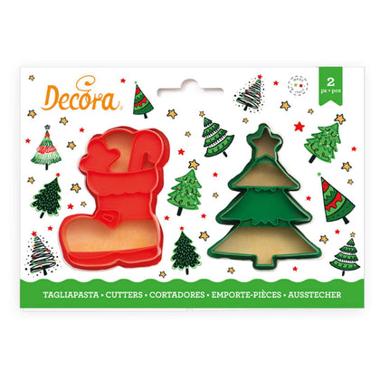 Set 2 Tagliapasta Albero N./Scarpone