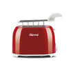 TP10 Tostapane Pinze Inox 7 Livelli di Cottura Raccogli Briciole Spegnimento Automatico 750W Rosso