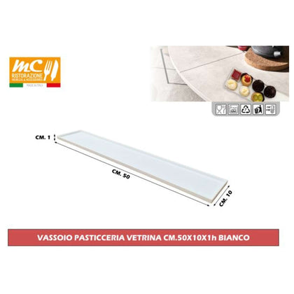 Vassoio Bancone Bar 50X10 Bianco M.C.